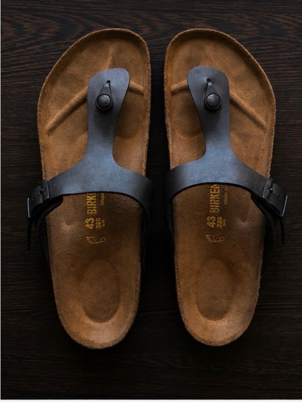 Birkenstock Gizeh Black Sandals – Size 43 / 12M excellent condition